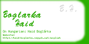 boglarka haid business card